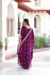 KA 1215 Vichitra Silk Embroiderey Work Gown With Dupatta Wholesale Market In Surat